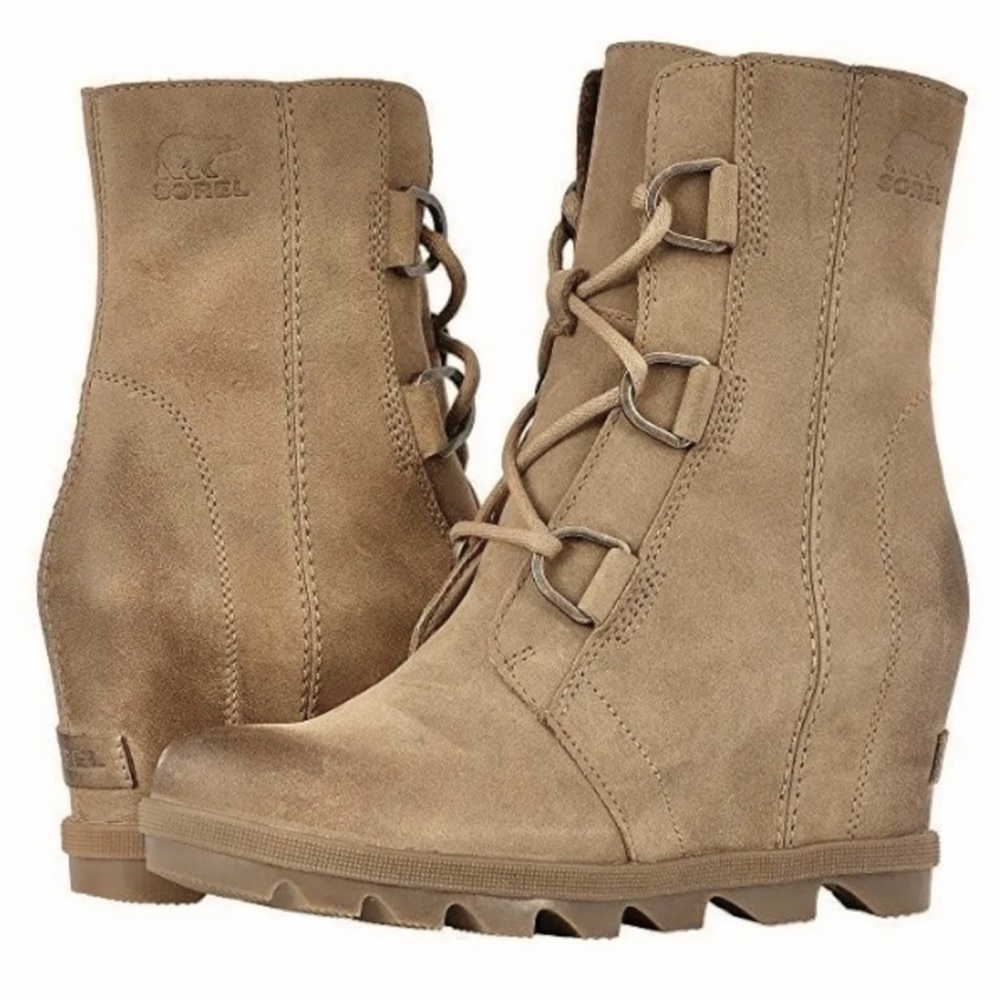 Sorel Joan Of Arctic Wedge II Boots, Ash Brown - Picture 12 of 15